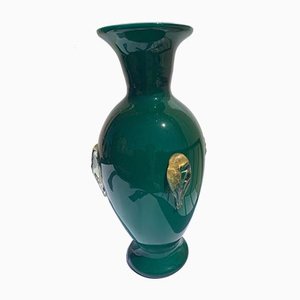 Mid-Century Hand-Crafted Vase in Murano Glass from Fratelli Toso