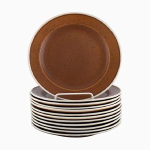 Piatti Coq Deep Plates di Stig Lindberg per Gustavsberg, anni '60, set di 12