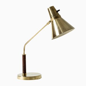 Lámpara de escritorio de latón de E. Hansson & Co
