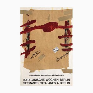 Expo 78 Poster, Setmanes Catalanes a Berlin, Antoni Tàpies