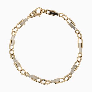 Bracciale in oro bianco 18 carati con staffa francese