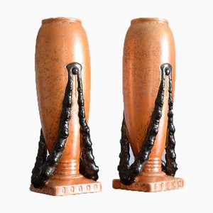 Large Secessionist Period Vases, Set of 2
