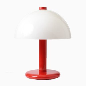 Red and White Table Lamp from Massive, 1980s