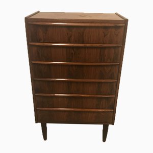 Danish Rosewood Tallboy Chest of Drawers, 1960s