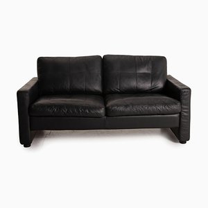 Cor Conseta Dark Blue Leather Sofa