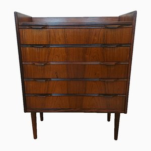 Danish Rosewood Chest of Drawers by Knud Nielsen of Solution Furniture Factory