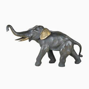 Éléphant en Bronze, Japon, 19ème Siècle