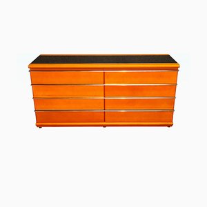 Leather and Opaline Dresser