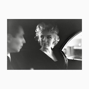 Marilyn Monroe & Dick Shepherd Silver Gelatin Resin Print Framed in White by Ed Feingersh