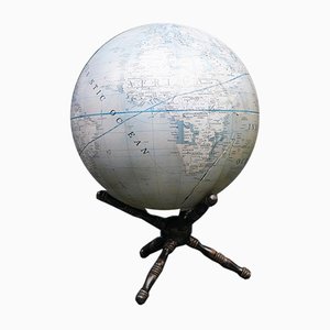 Mappamondo vintage con globo, set di 2