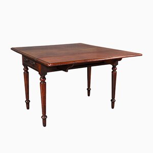 Antique English Regency Extendable Pembroke Table in Mahogany, 1820s