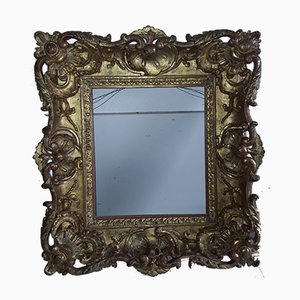 Antique Lime Wood Gilded Picture Frame