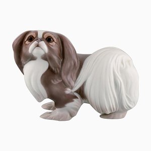 Porcelain Standing Pekingese Figure by Sveistrup Madsen for Bing & Grondahl