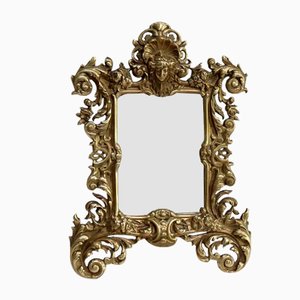 Napoleon III Spiegel aus vergoldeter Bronze