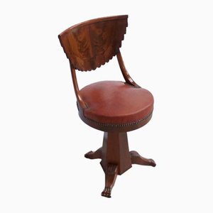 Mahagoni Harpist Chair aus 19. Jh