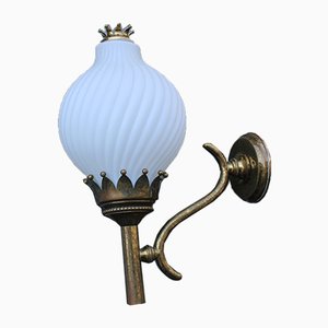 Große Tortiglioni Wandlampe von Angelo Lelli für Arredoluce, 1950er