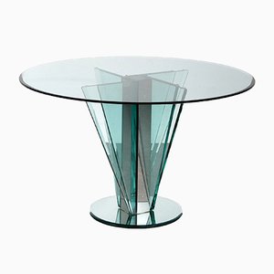 Nile Glass Table Attributed to Pietro Chiesa for Fontana Arte, Italy, 1970s