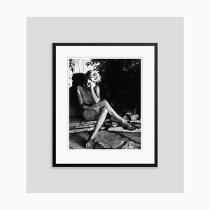 Affiche Marilyn Monroe en Résine Argentée Encadrée en Noir par Baron