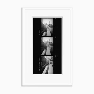 Marilyn Monroe Contact Strip Silver Gelatin Resin Print Framed in White by Ed Feingersh