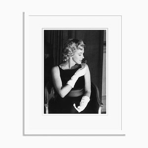 Marilyn Monroe Silver Gelatin Resin Print Framed in White by Baron