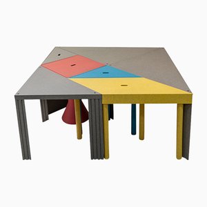 Tangram Tables by Massimo Morozzi for Cassina, 1980s, Set of 7