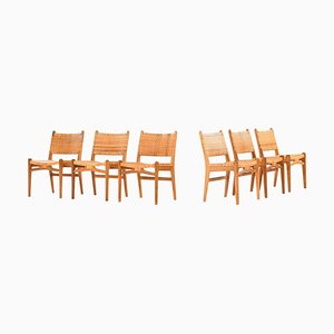 Sillas de comedor modelo CH-31 de Hans Wegner para Carl Hansen & Son en Denmark. Juego de 6