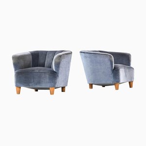 Easy Chairs by Otto Schulz for Boet, Sweden, Set of 2