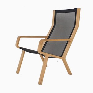 Laminated Beech and Gauze Lounge Chair