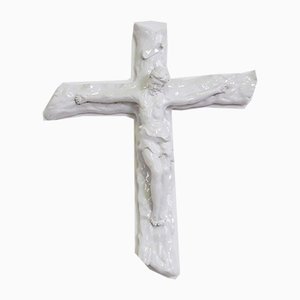 Christus am Kreuz aus Keramik, 1970er