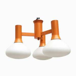 Vintage Space Age Orange Pendant Lamp