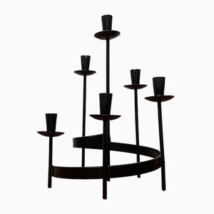 Candelabro escandinavo brutalista Mid-Century de Ystad