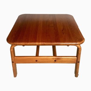 Dänischer quadratischer Beistell- oder Couchtisch aus massivem Teak, 1960er