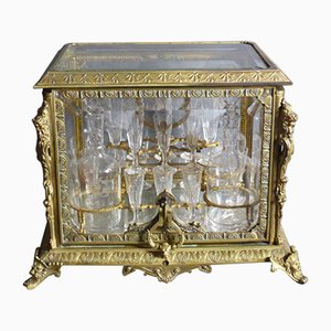 Gilt Bronze Cellar Liquor Cabinet