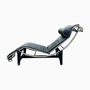 Vintage LC4 Chaise Lounge by Charlotte Perriand, Le Corbusier & Pierre Jeanneret, Italy, 1970s