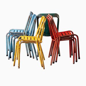 T4 Garden Chairs by Xavier Pauchard for Tolix, Set of 8