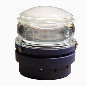 Blaue Fresnel Wandlampe von Oluce, 1960er