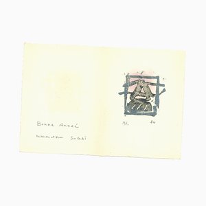 Kumi Sugai, Ideogram, grabado, 1960