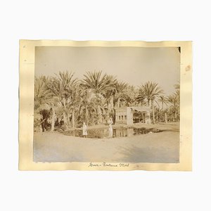 Impresión de albúmina, antiguas vistas de Suez, década de 1880/90. Juego de 2