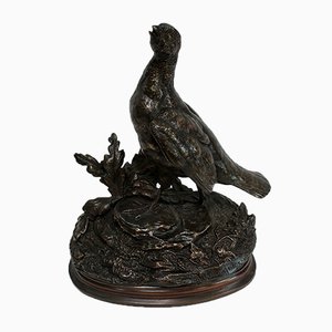 Bronze Partridge by J. Moignez, 19th Century