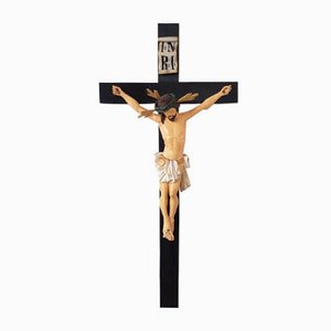 Crucifix Sculpté de la Fin du 19ème Siècle
