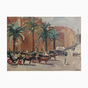 Piazza di Spagna Roma by Yves Brayer, 1933