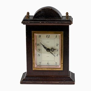 Vintage Wood and Metal Clock from Jeger, West Germany