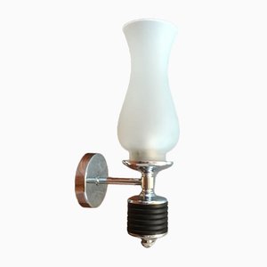 Applique vintage in metallo cromato, anni '70