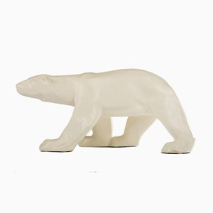 Art Deco Polar Bear Sculpture by Paul Milet for Sevres, 1920
