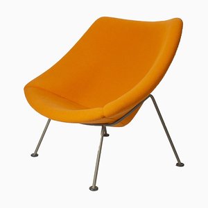 Orange Oyster Lounge Chair by Pierre Paulin for Artifort