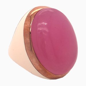 Lavender & Rose Gold-Plated Ring from Berca