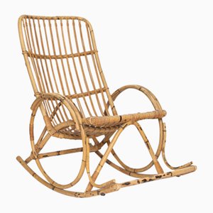 Bamboo Rocking Chair, 1970s