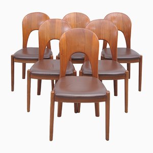 Teak Chairs by Niels Koefoed für Koefoeds Hornslet, Set of 6