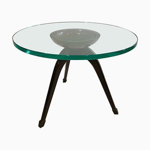 Gueridon Tisch im Stil von Fontana Arte, 1950er