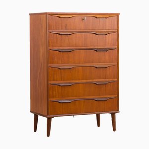 Danish Mid-Century Modern Chest of Drawers in Teak Attributed to Klaus Okholm for Trekanten